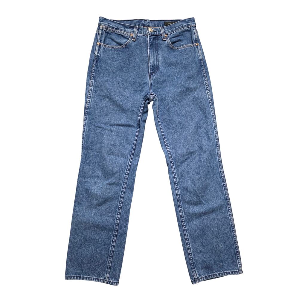 Rag & Bone High Waist Crop Straight Leg Jeans Vintage Bloo Size 27
